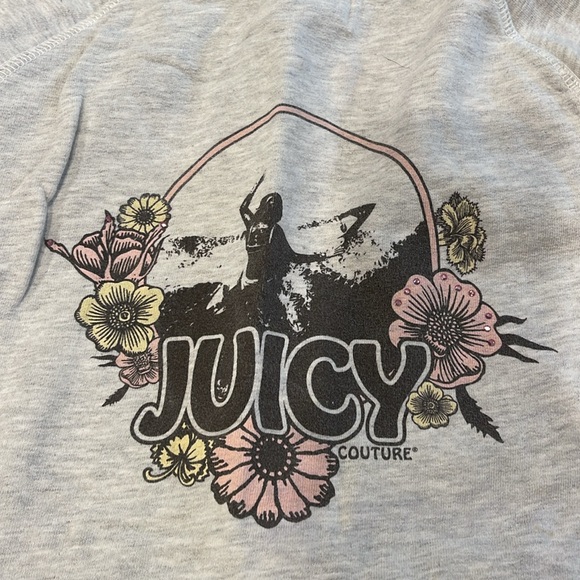 Juicy Couture Gray Hoodie Sweatshirt - Picture 2 of 4
